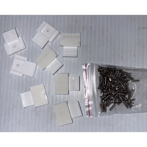 100 Pcs Screw Clips for Permanent Outdoor Lights